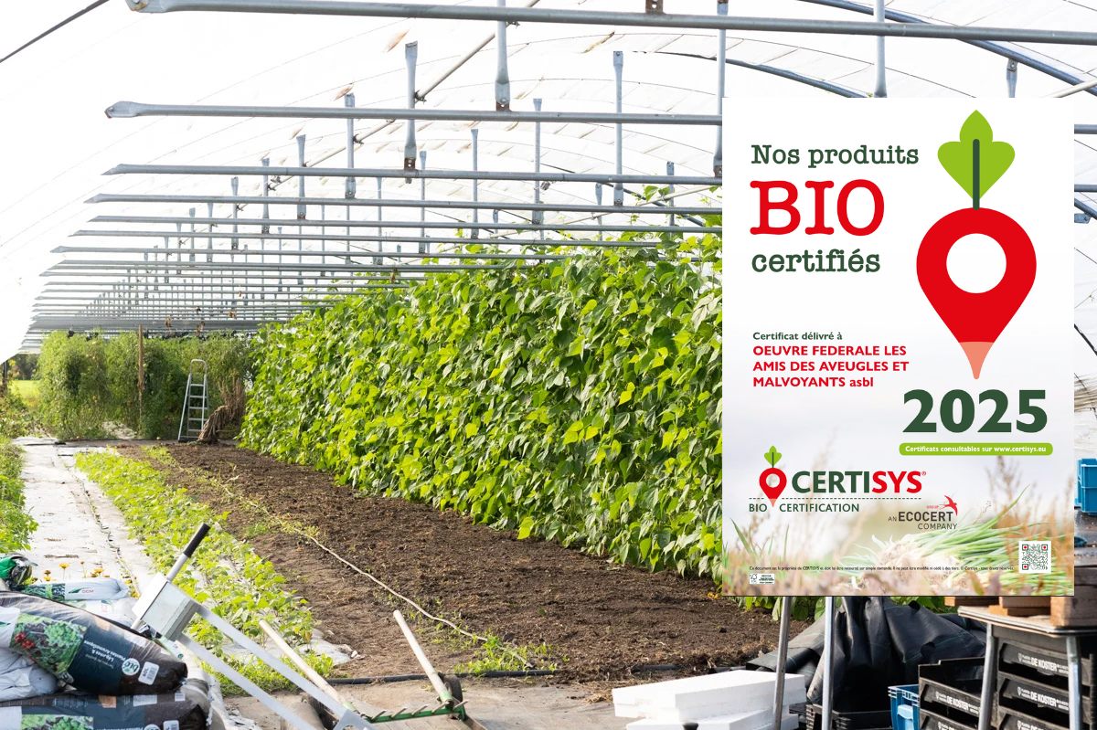 Les Ateliers de Mons reçoivent à nouveau la certification BIO : un engagement durable confirmé